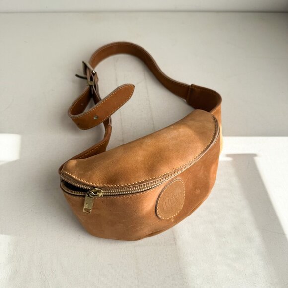 Vintage Roots Nubuck Suede Light Brown Belt Bag - Picture 3 of 7